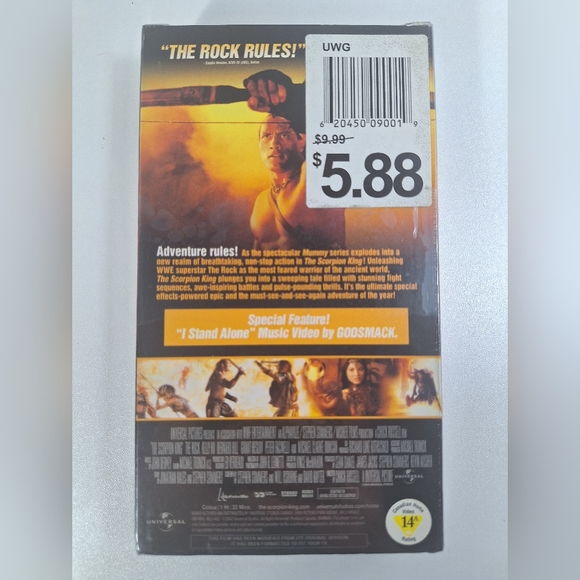 The Rock The Scorpion King New VHS - Picture 4 of 10